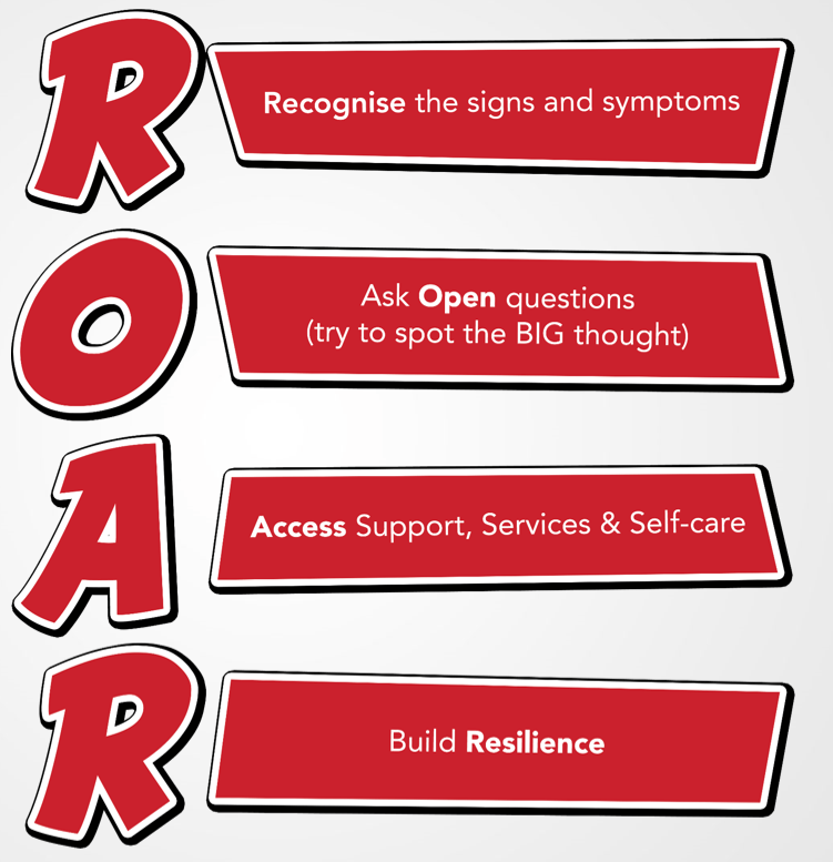 Adults are trained in spotting the signs and symptoms of poor mental health.